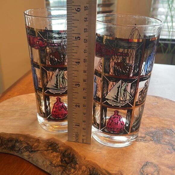 EUC Nautical Themed Highball Glasses - Picture 6 of 8